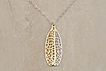 Dragonfly Pendant Necklace, Reclaimed Sterling Silver, Gold Vermeil  Julia Failey jewlery